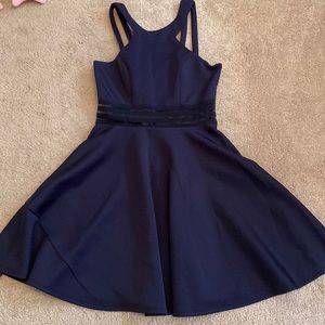 Navy Blue Skater Dress